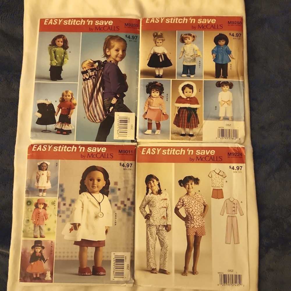 NWT 5 Sets of Sewing Patterns